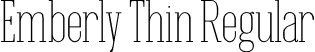 Emberly Thin Regular font | Emberly-Thin.otf