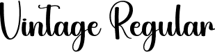 Vintage Regular font | Vintage.otf