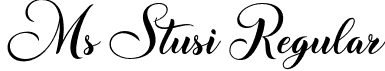 Ms Stusi Regular font | Ms Stusi.otf