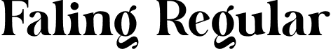 Faling Regular font | faling.otf