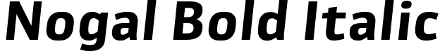 Nogal Bold Italic font | 12-Nogal-BdIt.otf