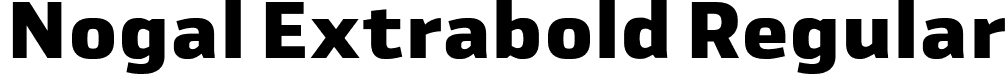 Nogal Extrabold Regular font | 13-Nogal-XtBd.otf