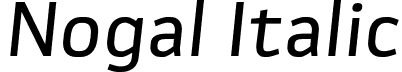 Nogal Italic font | 08-Nogal-It.otf