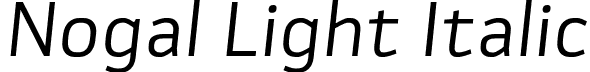 Nogal Light Italic font | 06-Nogal-LtIt.otf