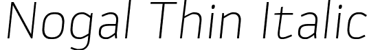 Nogal Thin Italic font | 02-Nogal-ThinIt.otf