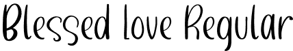 Blessed Love Regular font | BlessedLoveRegular.otf