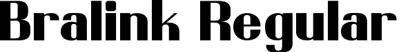 Bralink Regular font | Bralink.otf