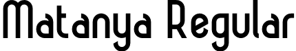 Matanya Regular font | matanya-regular.otf