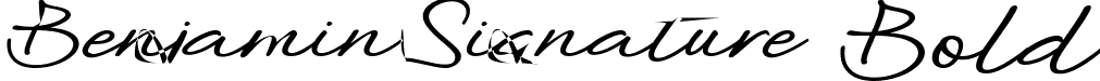 Benjamin Signature Bold font | Benjamin Signature Bold.ttf