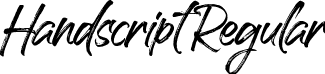 Handscript Regular font | Handscript.otf