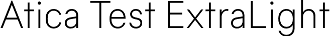 Atica Test ExtraLight font | AticaTest-ExtraLight.otf