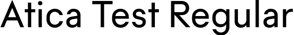 Atica Test Regular font | AticaTest-Regular.otf