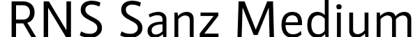 RNS Sanz Medium font | RNSSanz-Medium.otf