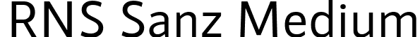 RNS Sanz Medium font | RNSSanz-Medium.ttf