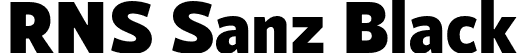 RNS Sanz Black font | RNSSanz-Black.otf