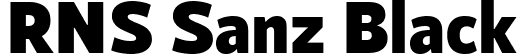 RNS Sanz Black font | RNSSanz-Black.ttf