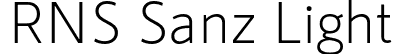 RNS Sanz Light font | RNSSanz-Light.otf