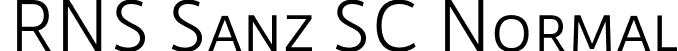 RNS Sanz SC Normal font | RNSSanzSC-Normal.otf