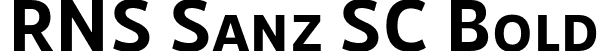 RNS Sanz SC Bold font | RNSSanzSC-Bold.otf