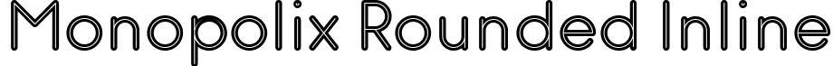 Monopolix Rounded Inline font | Monopolix Rounded Inline.ttf