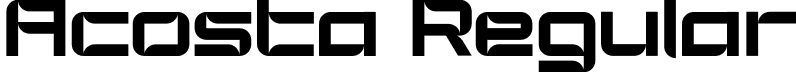 Acosta Regular font | Acosta.otf