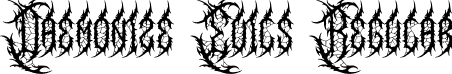 Daemonize Evils Regular font | Daemonize-Evils-Demo.otf