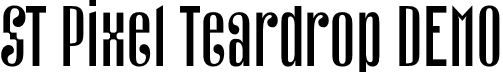 ST Pixel Teardrop DEMO font | stpixelteardropdemoregular-j9wjl.otf