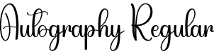 Autography Regular font | Autography.otf