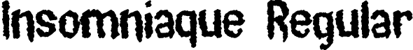 Insomniaque Regular font | Insomniaque.ttf