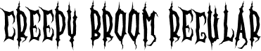 Creepy Broom Regular font | Creepy Broom.otf