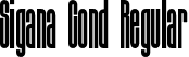 Sigana Cond Regular font | Sigana Condensed.otf