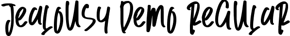 Jealousy Demo Regular font | Jealousy Demo.ttf