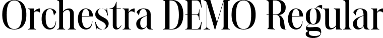 Orchestra DEMO Regular font | Orchestra-DEMO.ttf