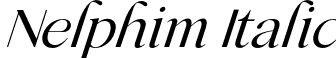 Nelphim Italic font | Nephilm Italic.otf