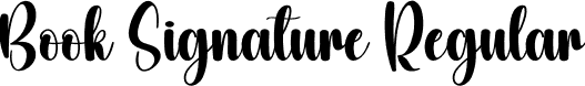 Book Signature Regular font | Book-Signature.otf