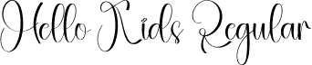 Hello Kids Regular font | Hello-Kids.otf