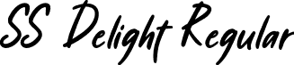 SS Delight Regular font | SS Delight.otf