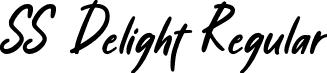 SS Delight Regular font | SS Delight.ttf