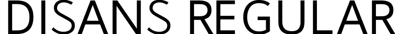 Disans Regular font | Disans-Regular.otf