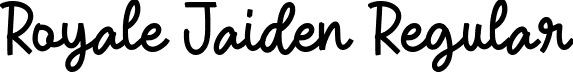 Royale Jaiden Regular font | Royale Jaiden.otf