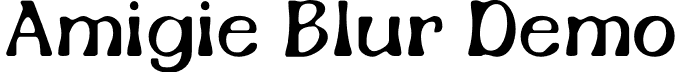 Amigie Blur Demo font | AmigieBlur-Regular_demo.otf