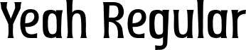 Yeah Regular font | Yeah.otf