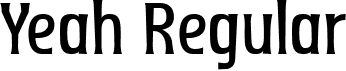 Yeah Regular font | Yeah.ttf