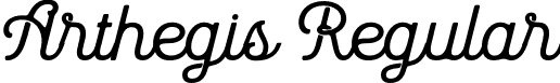 Arthegis Regular font | Arthegis.otf