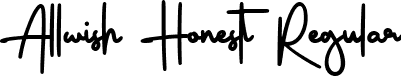 Allwish Honest Regular font | Allwish Honest DEMO.otf