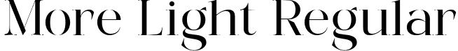 More Light Regular font | More Light.ttf