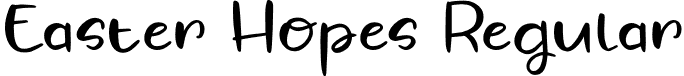 Easter Hopes Regular font | Easter Hopes.otf