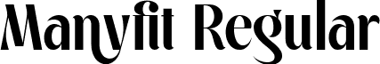 Manyfit Regular font | Manyfit.ttf