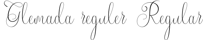 Glemada reguler Regular font | Glemada Reguler.otf