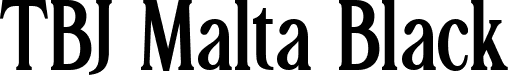 TBJ Malta Black font | TBJMaltaMiniEdition-Black.ttf